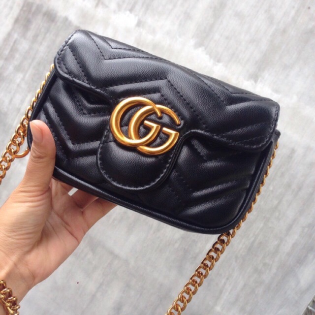 TÚI GG TIM SIZE 18-22CM KHOÁ VÀNG | BigBuy360 - bigbuy360.vn