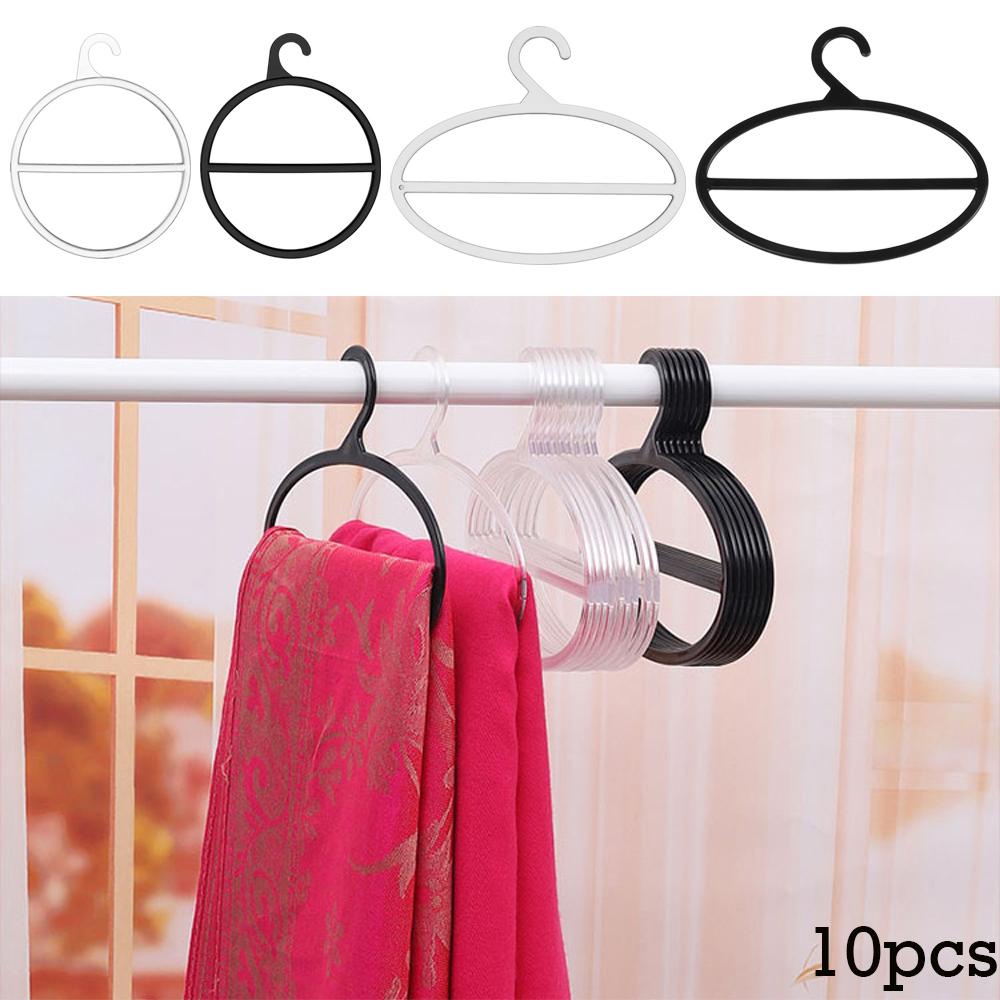 LEISURE Set 10 Móc Nhựa Treo Khăn Choàng Tiện Lợi