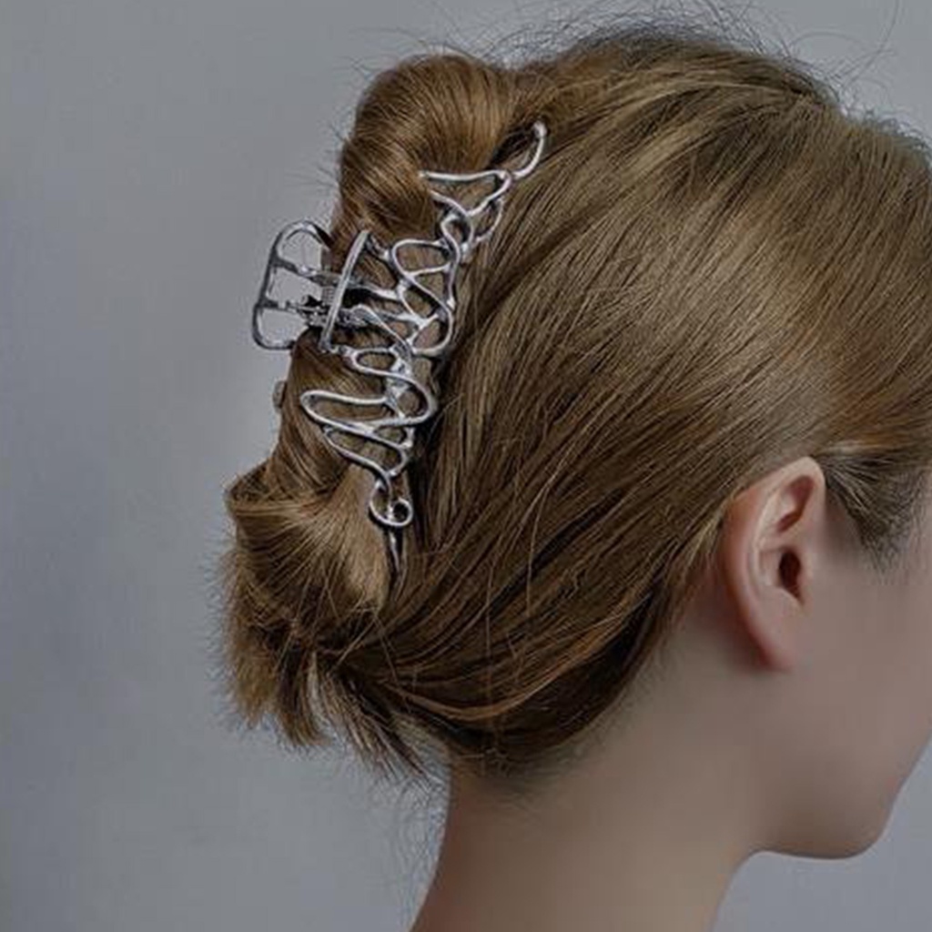Kẹp Tóc Hình Đĩa Mạ Điện Sáng Tạo Cho Nữ