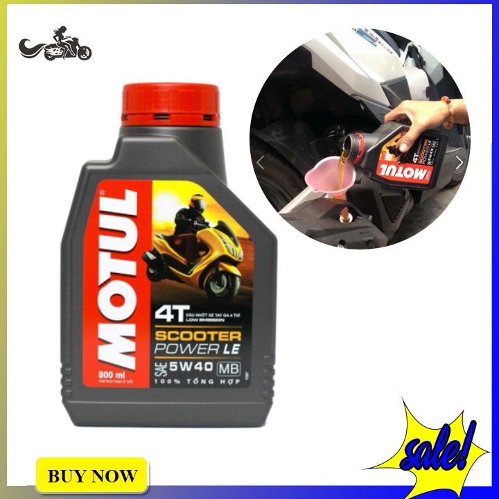 NHỚT MOTUL SCOOTER POWER LE 5W-40 0,8L