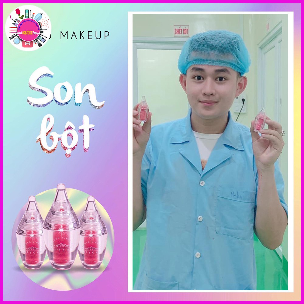 Son BỘT CHU Lipstick Mịn Mượt Bám Màu Lâu Trôi Tặng Son bảo vệ