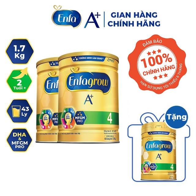 Combo 2 lon Sữa bột Enfagrow A+ số 4 870g (2-6 tuổi)