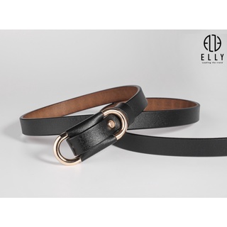 [Deal sang chảnh]  Dây thắt lưng nữ cao cấp da thật ELLY – ED57