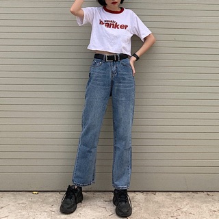 #Q883CS quần jeans ống suông