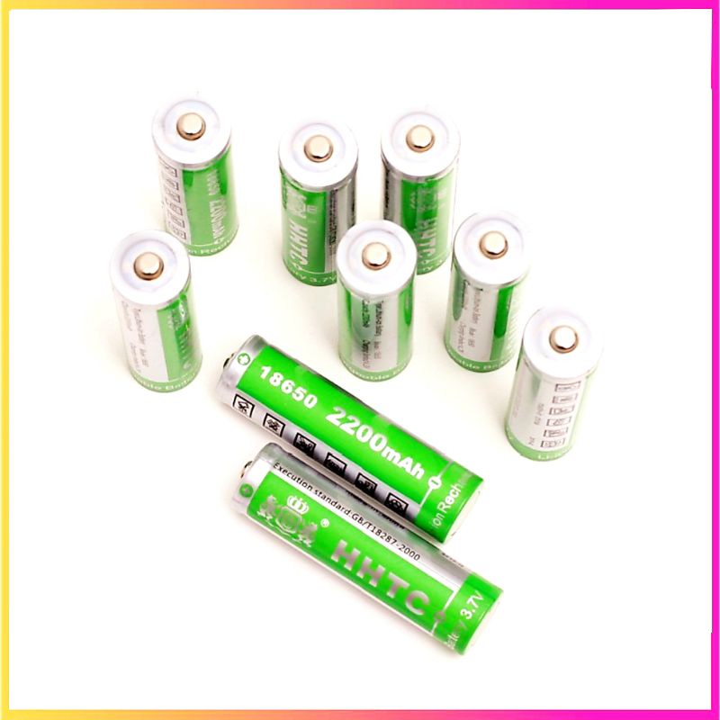 Pin Sạc HHTC Green 18650 2200mAh 3.7V dùng cho Loa & Micro Karaoke Bluetooth và Đèn pin