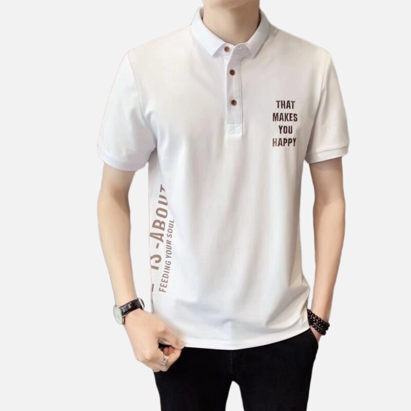 Áo Thun polo Tay Ngắn Thêu Họa Tiết Thời Trang Cao Cấp Cho Nam