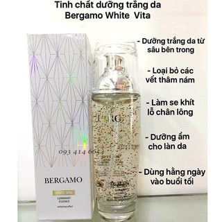Tinh chất dưỡng trắng dưỡng ẩm tái tạo làn da bergamo white vita luminant essence 110ml