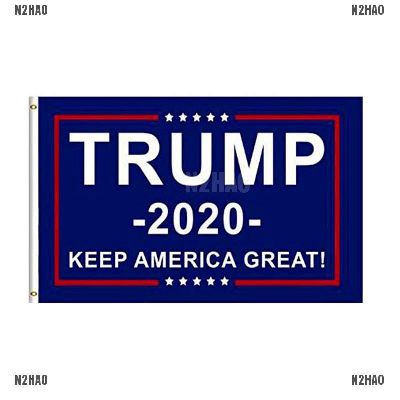 Cờ treo ủng hộ tổng thống Mỹ Donald Trump kỳ tranh cử 2020 kích thước 90*150cm