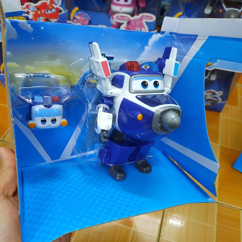 Super wings bộ mô hình cảnh sát paul siêu cấp cỡ lớn và thú cưng đồ chơi trẻ em đội bay siêu đẳng