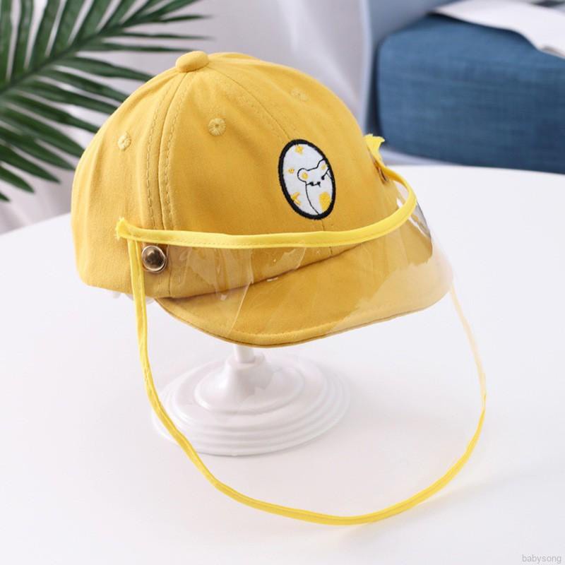 Mũ Lưỡi Trai Có Tấm Lưới Bảo Vệ Chống Giọt Bắn Dành Cho Trẻ Em