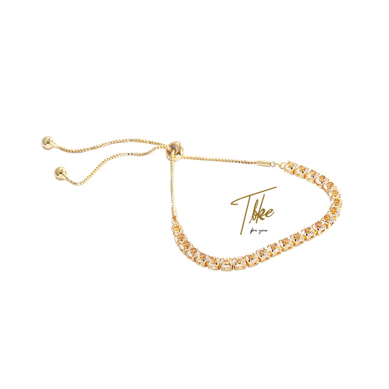 Vòng Tay tala Vàng 18k kyle Lấy Cảm Hứng Từ - Đá Sinh Nhật Tinh Tế Cho Nữ Đóng Gói Tinh Tế