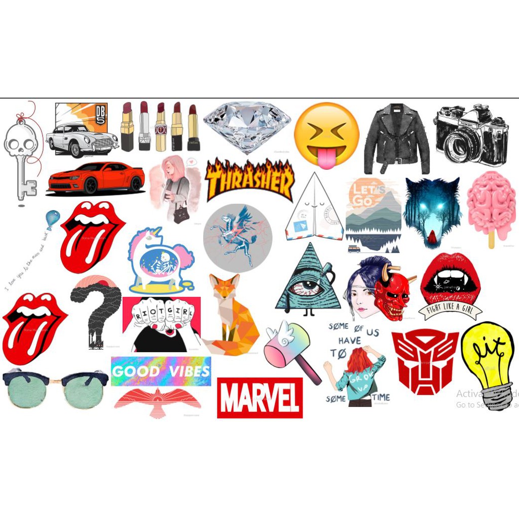 STICKER dán Vali, xe, barber shop, Mũ bảo hiểm , macbook, đàn, tường... Nhập mã GIẢM GIÁ 15k khi mua từ 3 set