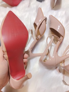 [minshop] giày hồng quai chéo