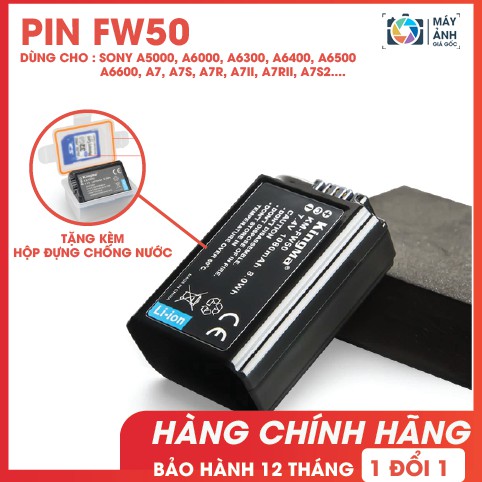  PIN SONY FW50 - KINGMA CHO MÁY ẢNH ( Tặng kèm hộp đựng)