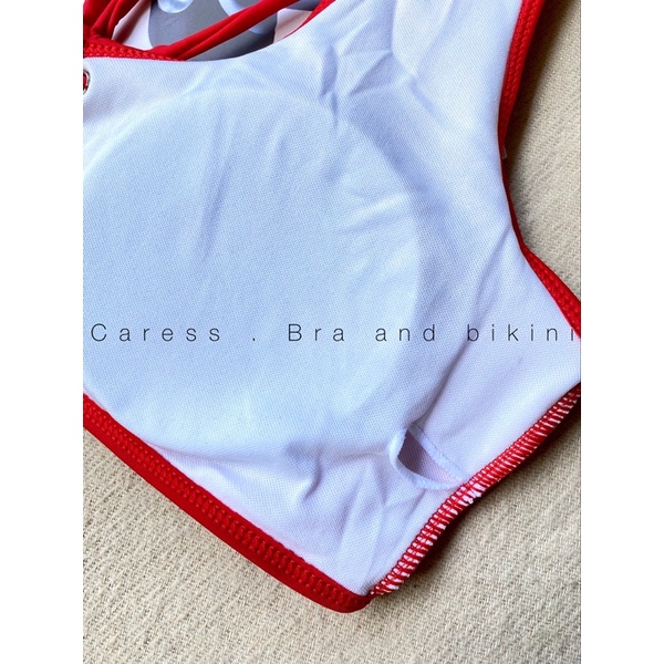 Bikini đồ bơi 2 mảnh áo bơi kín dáng bra có đệm dây buộc hàng ZAFUL chính hãng