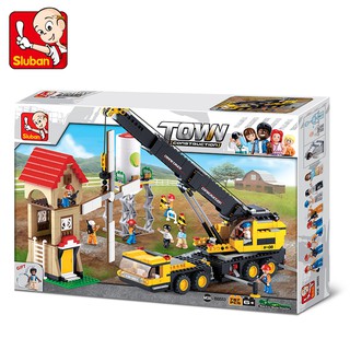 Đồ chơi lắp ráp - Bộ Lắp Ráp Xe Cẩu Sluban M38 - B0553 ( 767 miếng ghép)