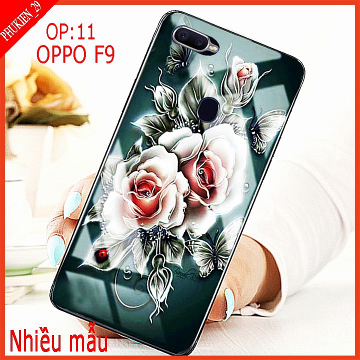 Ốp lưng kính 3D OPPO F9 Hình ảnh sắc nét , sang trọng, không mờ ,không phai theo thời gian, kèm video thực sp