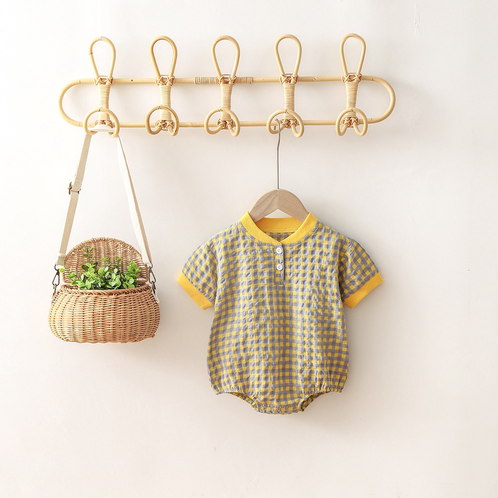 Bộ Áo Liền Quần Tay Ngắn Xinh Xắn Thời Trang Cho Trẻ Sơ Sinh