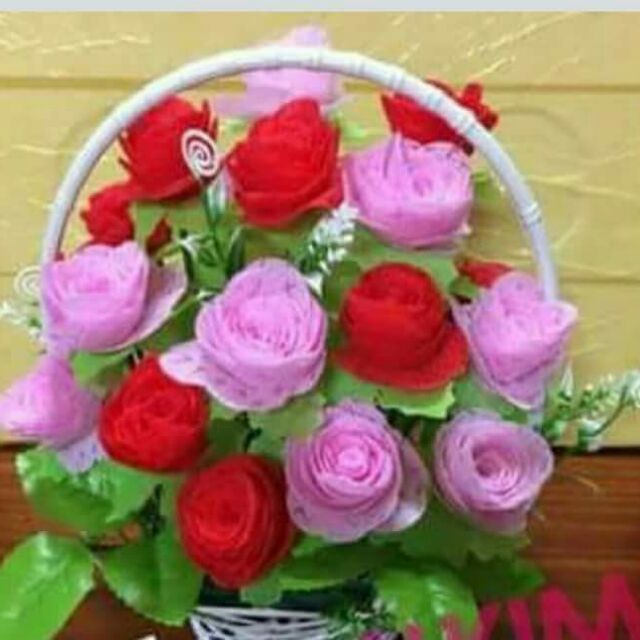Bộ nguyên liệu làm hoa giấy lụa