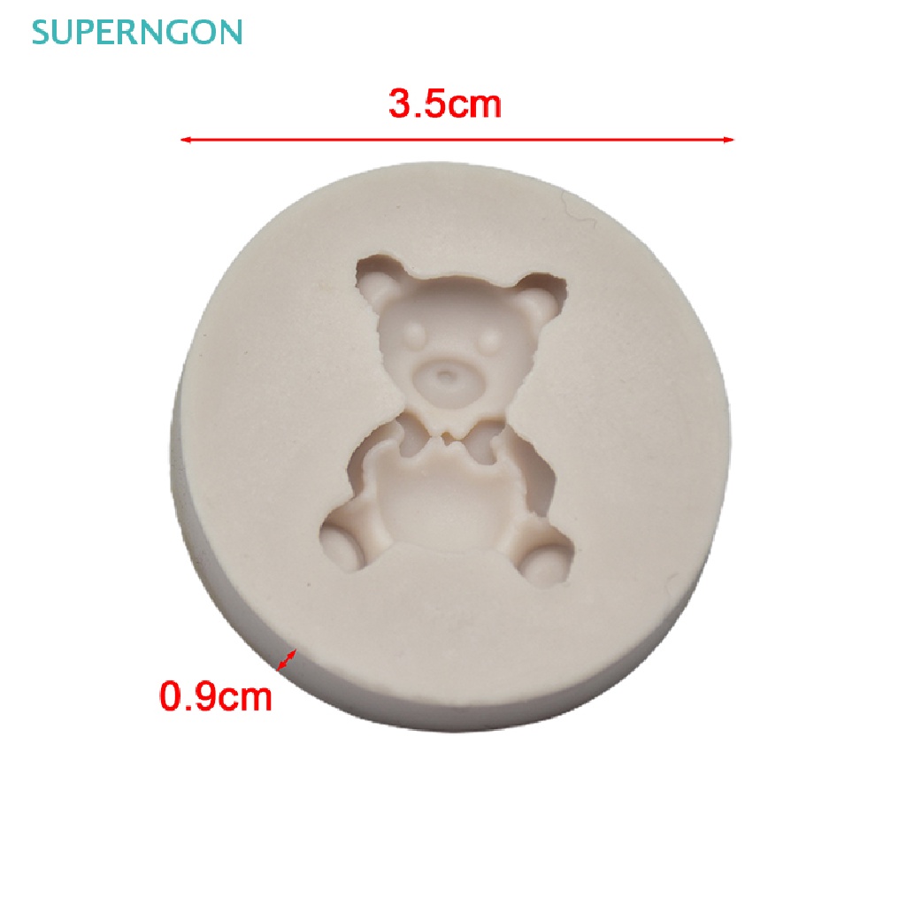 1 Khuôn Silicone TạO HìNh Chú GấU Dễ Thương Trang Trí BáNh