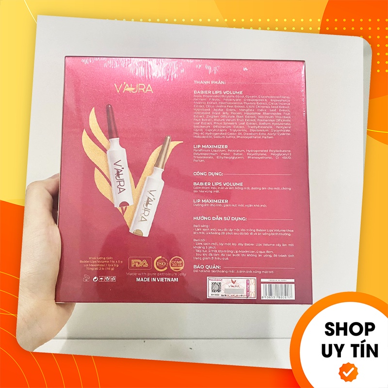 [Chính hãng] Tinh chất khử thâm cấy hồng môi Vaura Babier Lips Volume Extra X9 - 89385318030171