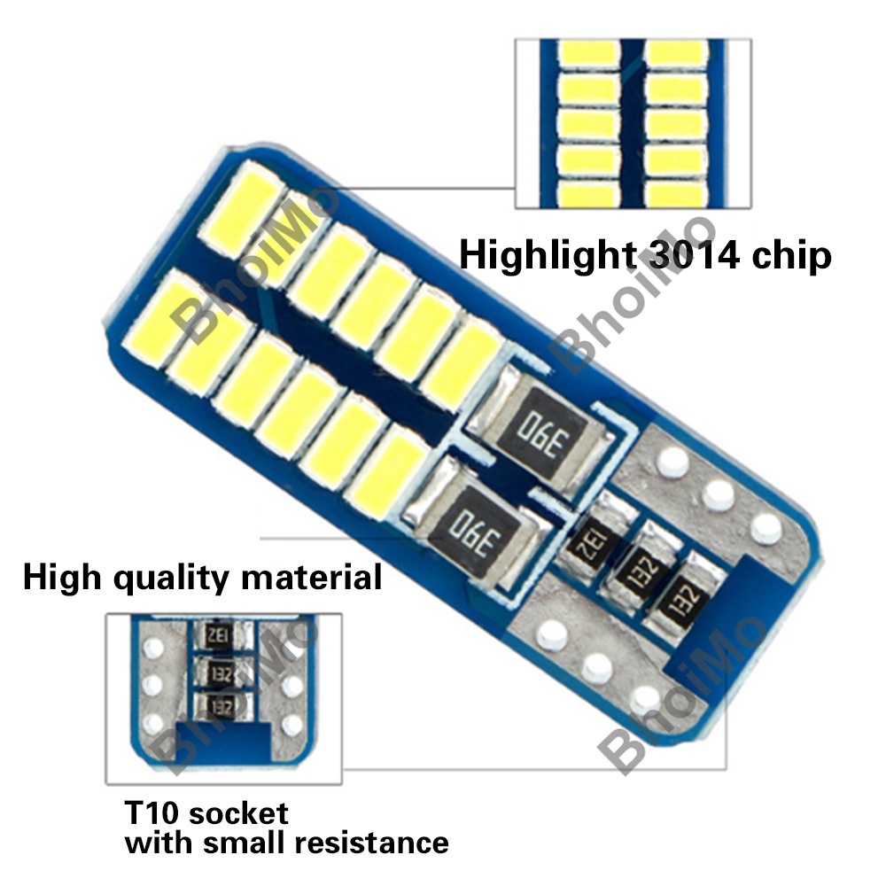 Bóng Đèn Led T10 31mm Ba9S T4W W5W C10W C5W 28mm 3014 36mm 39mm 41m Cho Xe Hơi / Xe Máy