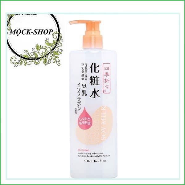 Nước hoa hồng đậu nành dưỡng ẩm Kumano Soy Milk Shikioriori Nhật Bản 500ml