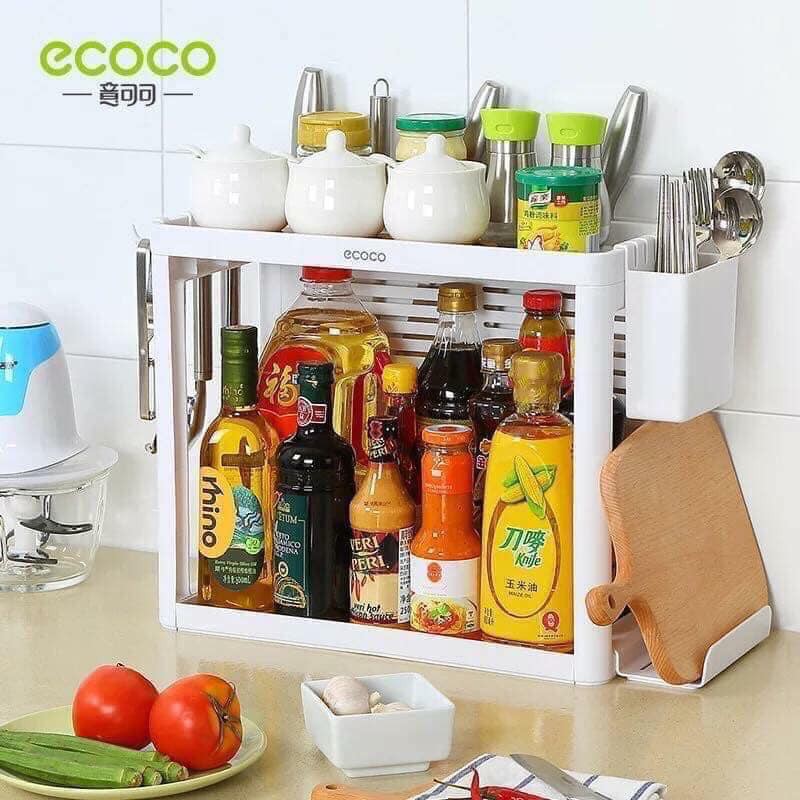 KỆ BẾP GIA VỊ ECOCO 2 TẦNG CHẮC CHẮN