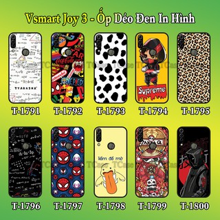 Ốp lưng Vsmart Joy 3 dẻo đen in hình Nhiều Mẫu Phần A