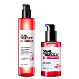 [Chính Hãng] Combo Toner + Serum Ốc Sên Phục Hồi Da Snail Truecica Some By Mi Fullsize
