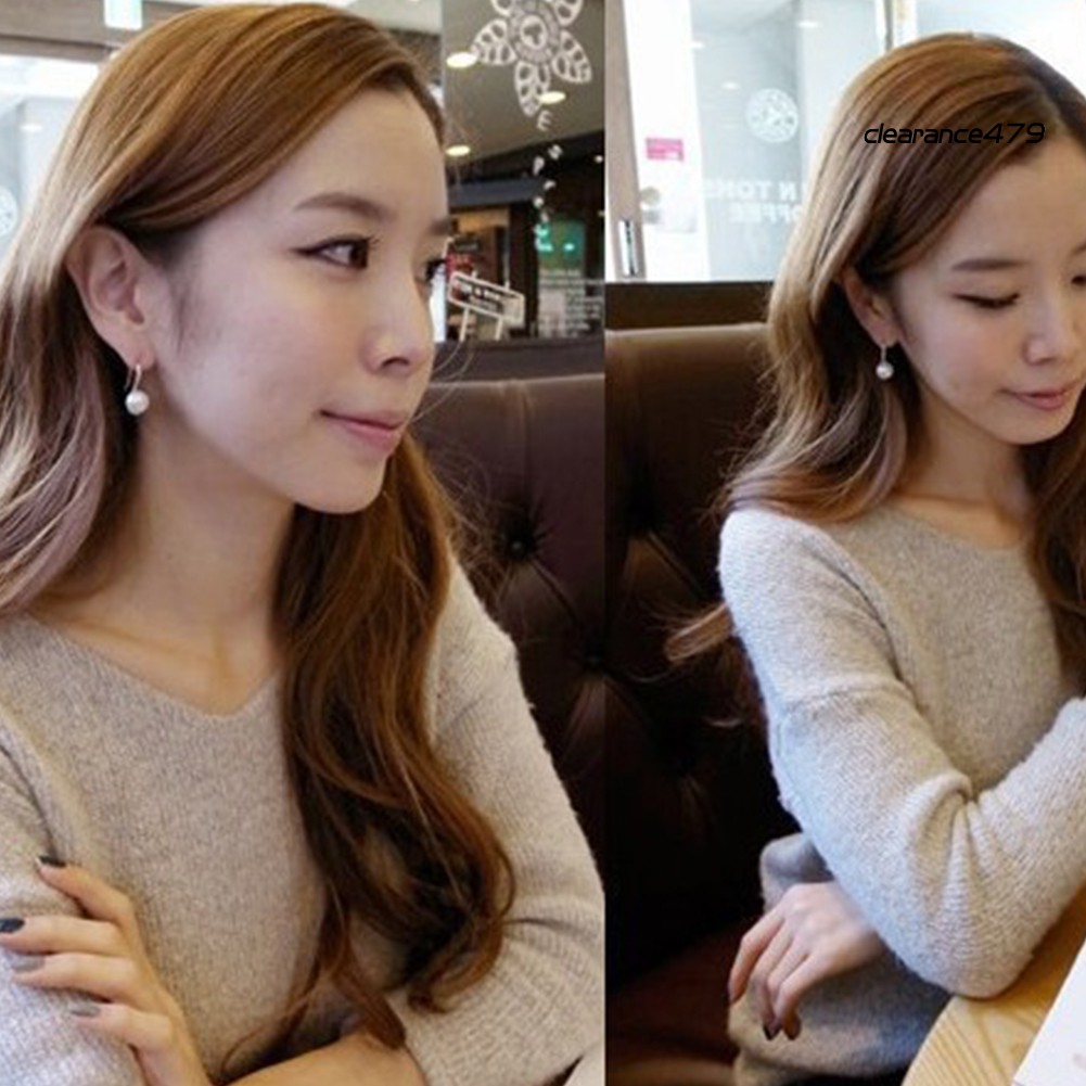 Khuyên Tai Đính Ngọc Trai Nhân Tạo Thời Trang Cho Nữ