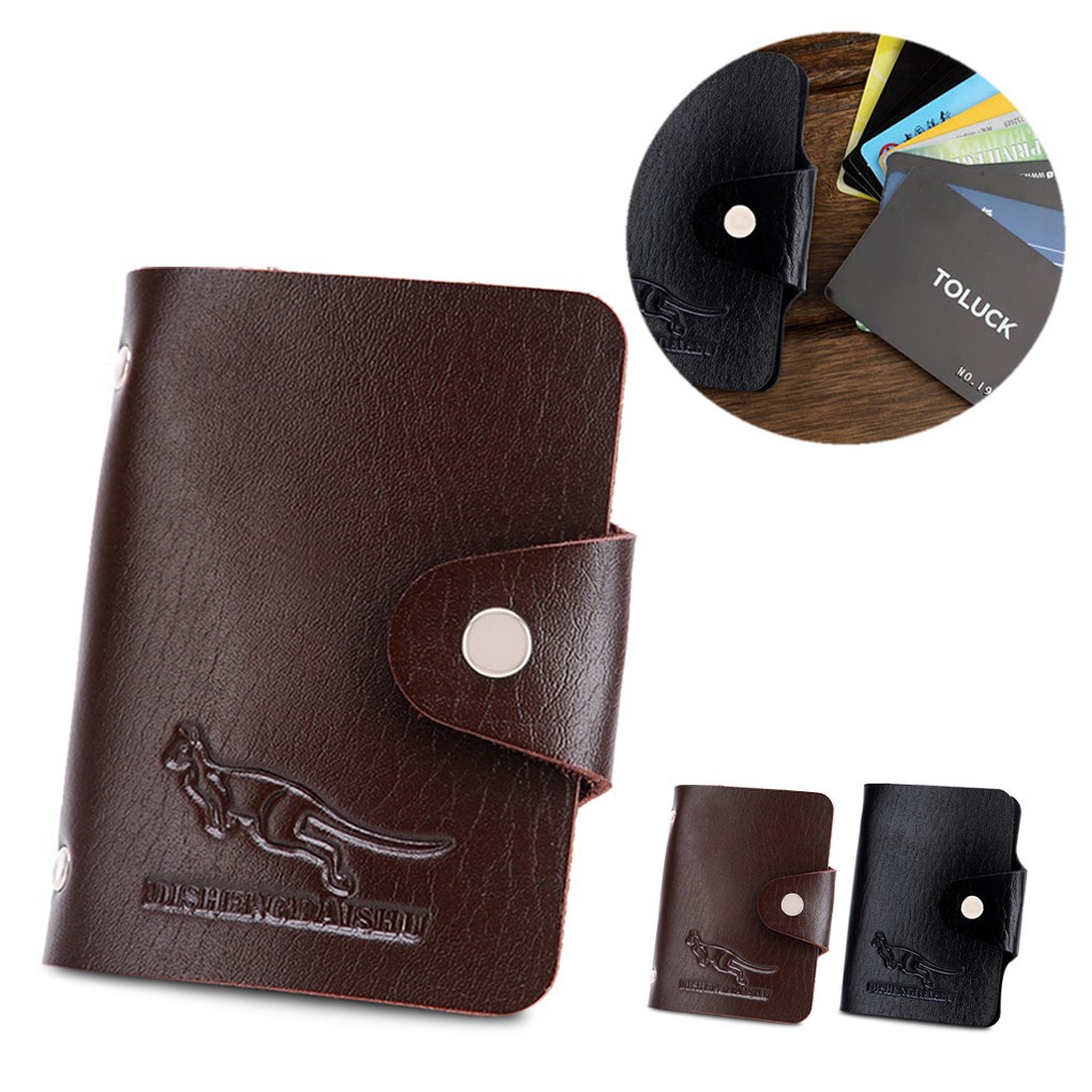 Ví tiền da PU 10 khe đựng card cho nam | BigBuy360 - bigbuy360.vn