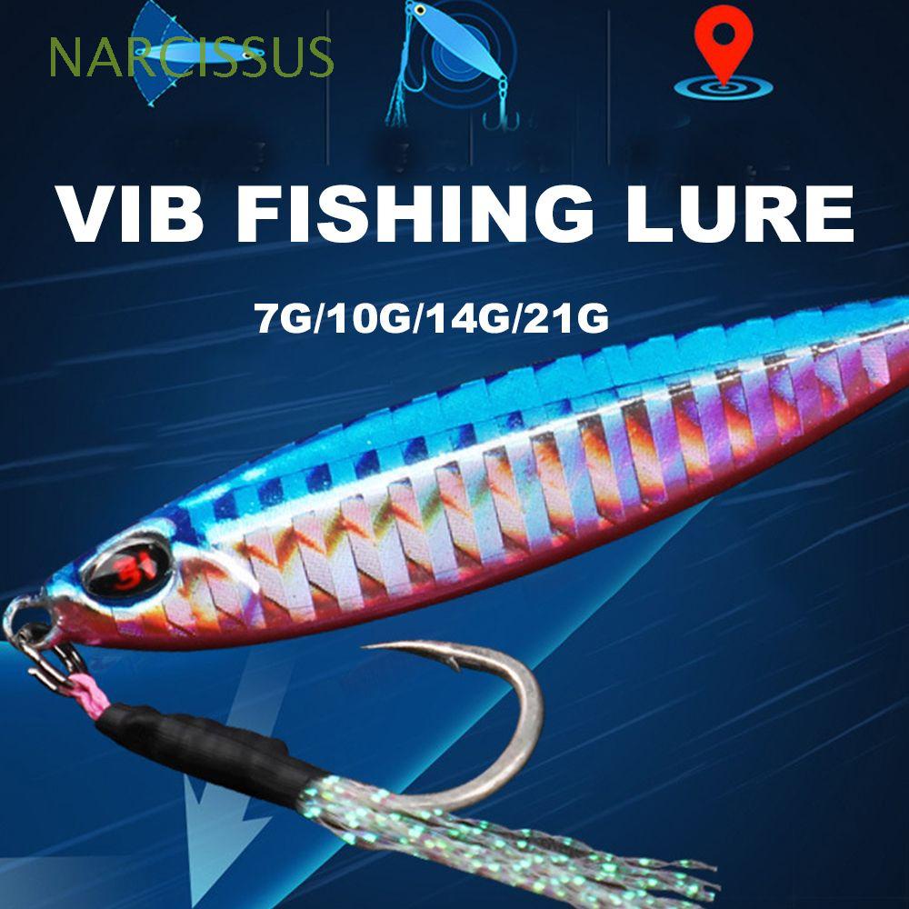 Mồi câu cá NARCISSUS đầy màu sắc đúc bằng kim loại 7g 10g 15g 20g