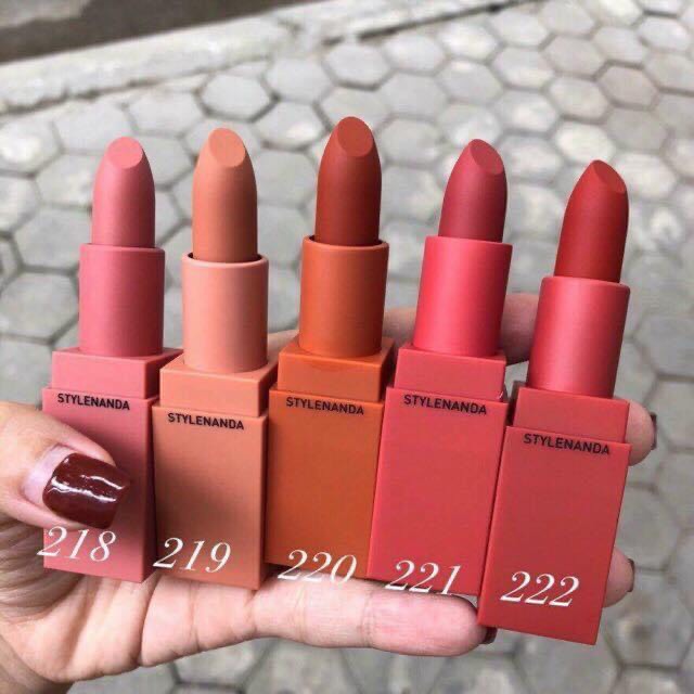 [ 218 ~ 222 ] Son thỏi lì 3CE New Mood Recipe Lip Color