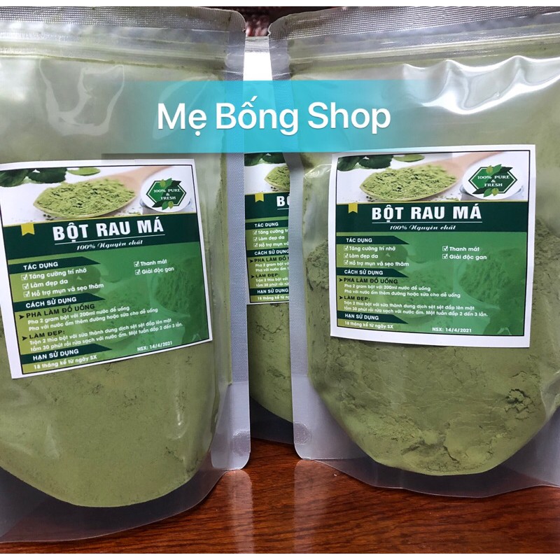 Bột rau má sấy lạnh nguyên chất nhà làm (Shop Mẹ Bống)