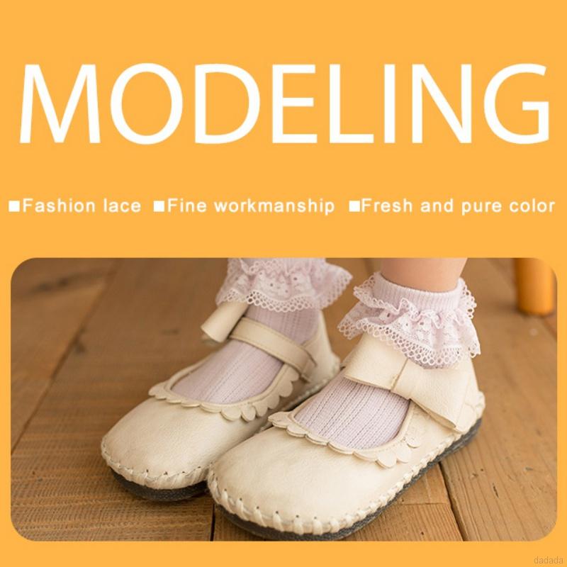 Vớ Cotton Phối Ren Dễ Thương Dành Cho Bé Gái