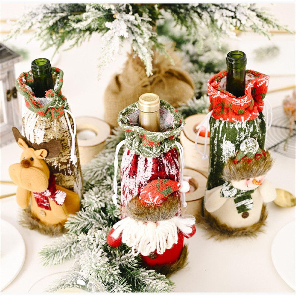 Vỏ Bọc Chai Rượu Hoạ Tiết Giáng Sinh Dễ Thương