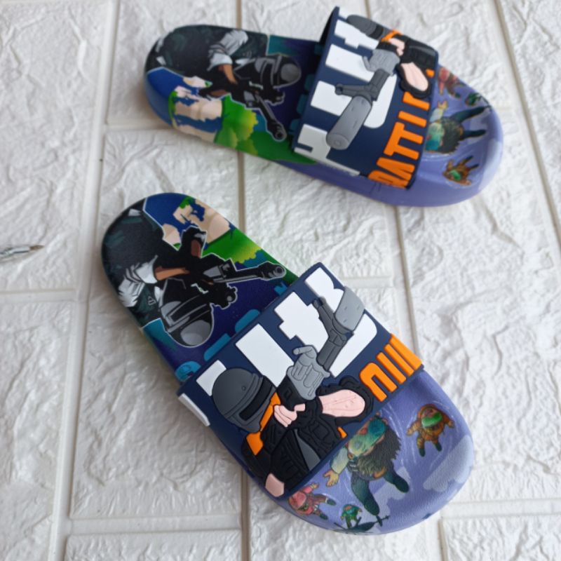 Dép lê quai ngang.Dép siêu nhân PUPG  in 3D đẹp cho bé trai