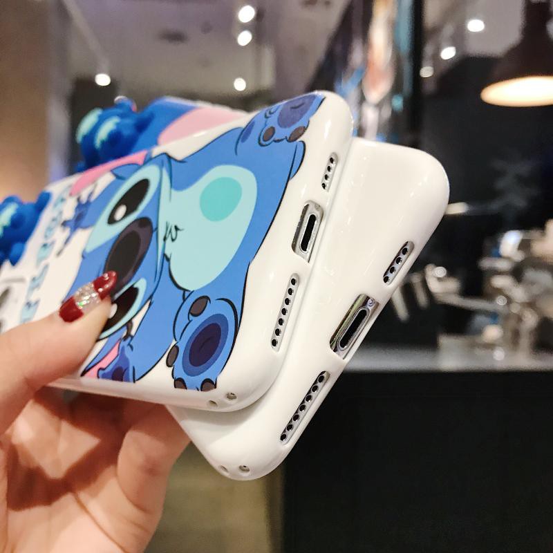 [ IPHONE ] Ốp Lưng Silicon Stitch ( Kèm Hình Thú ) - B245 | BigBuy360 - bigbuy360.vn