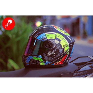 Nón Bảo Hiểm Fullface GXT Tem Đồng Hồ