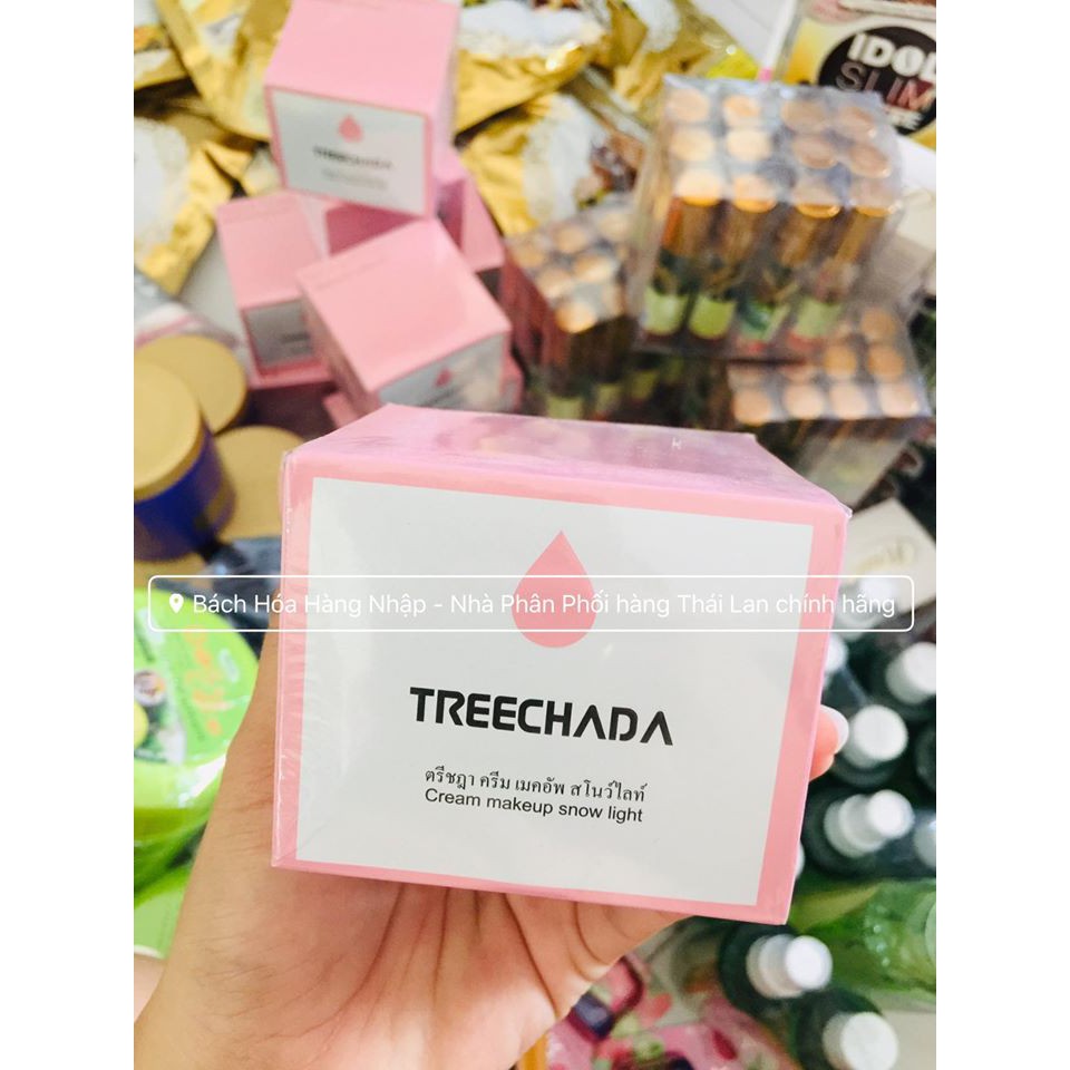 (Có bill) KEM TRANG ĐIỂM MA THUẬT TREE CHADA CREAM MAKEUP MUSCLE SNOW LIGHT 50ML