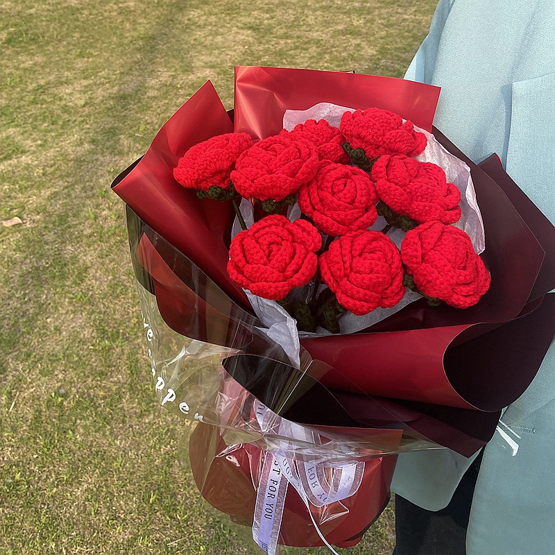 Bó Hoa Tulip Nhân Tạo Làm Thủ Công Dùng Trang Trí Phòng Ngủ Độc Đáo