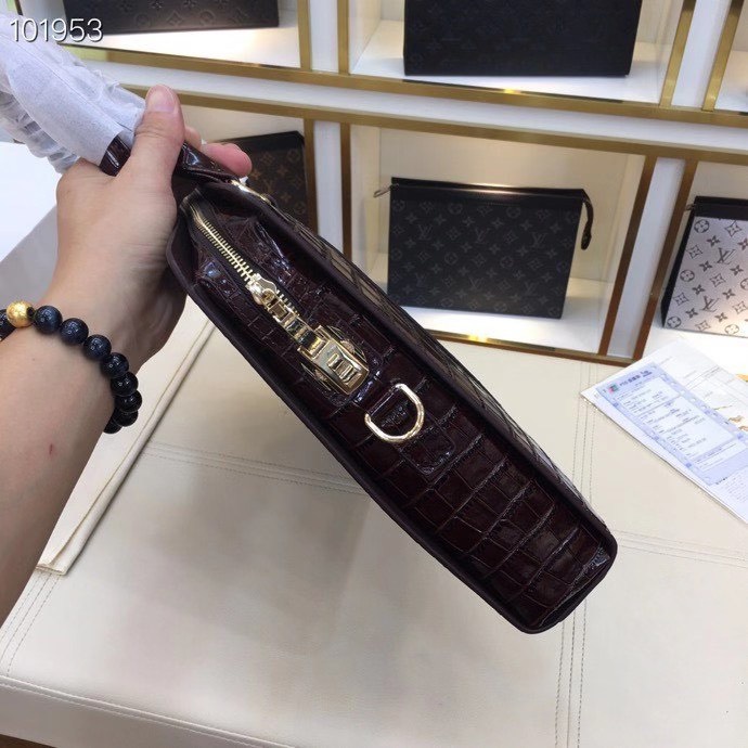 Cặp Laptop LV vân cá sấu Khoá số 38x29x6 CLC-06 | BigBuy360 - bigbuy360.vn