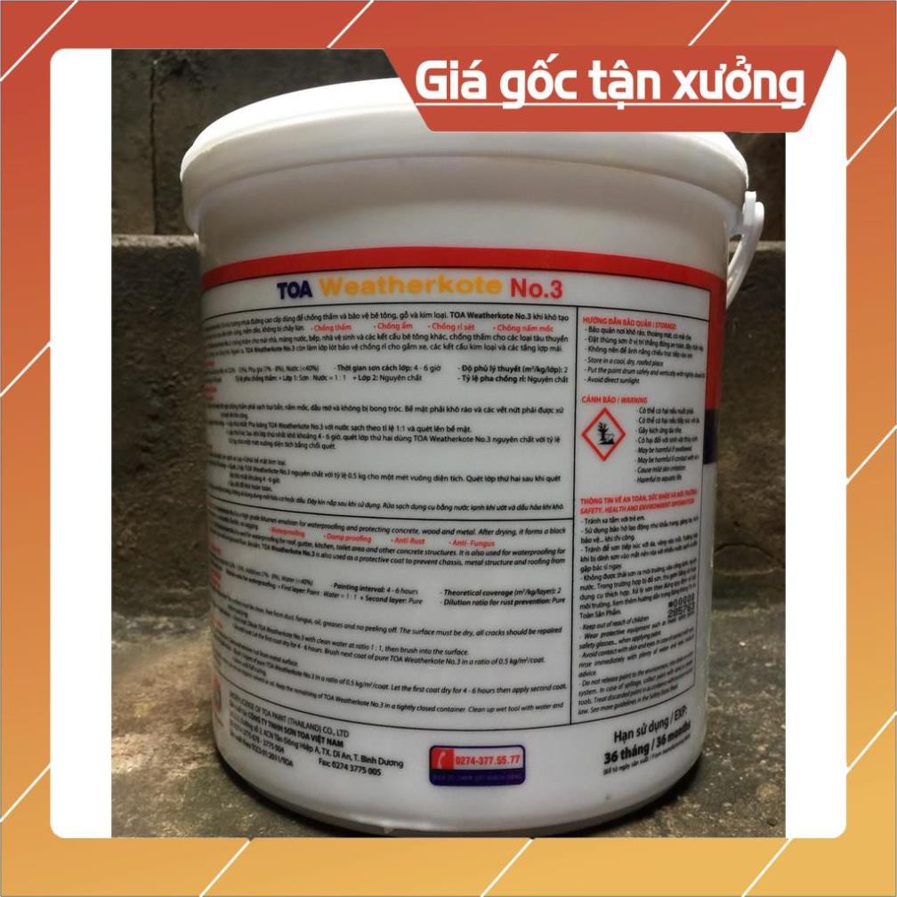 SƠN CHỐNG THẤM HỒ CÁ CHỐNG THẤM SÀN TRẦN NHÀ SƠN CHÔNG THẤM VỆ SINH Toa weathercoat (1kg) - NHỰA ĐƯỜNG