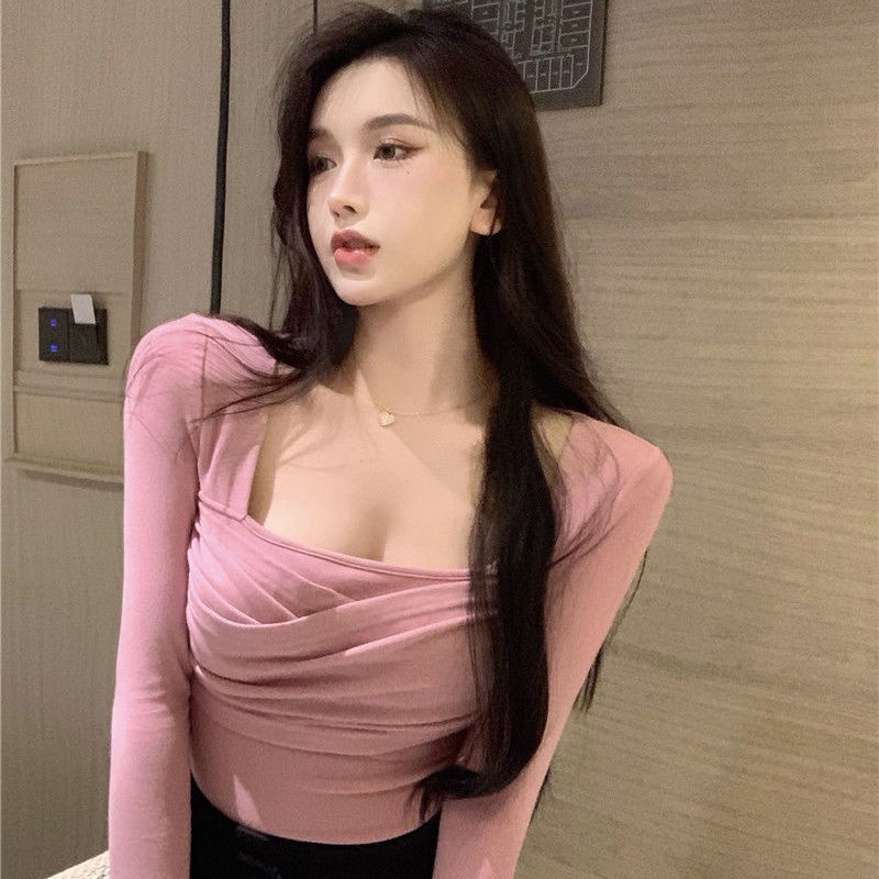 Áo Thun Tay Dài Form Ôm Kiểu Dáng Quyến Rũ