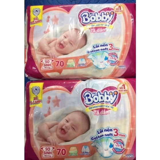 Tã dán Bobby đủ sz cho bé Nb1 64/ S56/M46/M48/L42/XS38/XS70