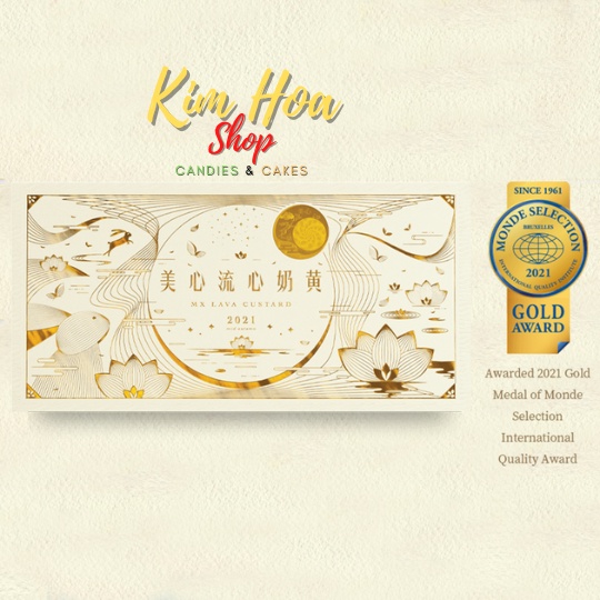 Bánh trung thu trứng chảy MX Lava Custard mooncake 360g - MADE IN CHINA