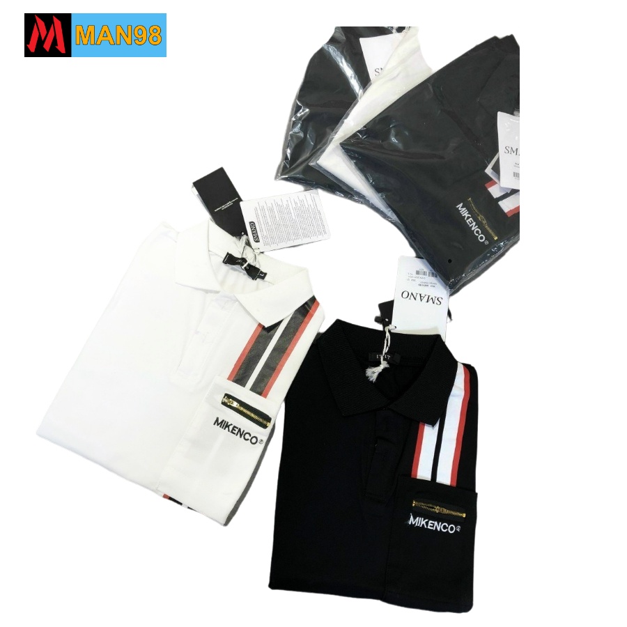 Áo polo nam có cổ mikenco chất liệu cotton PL21