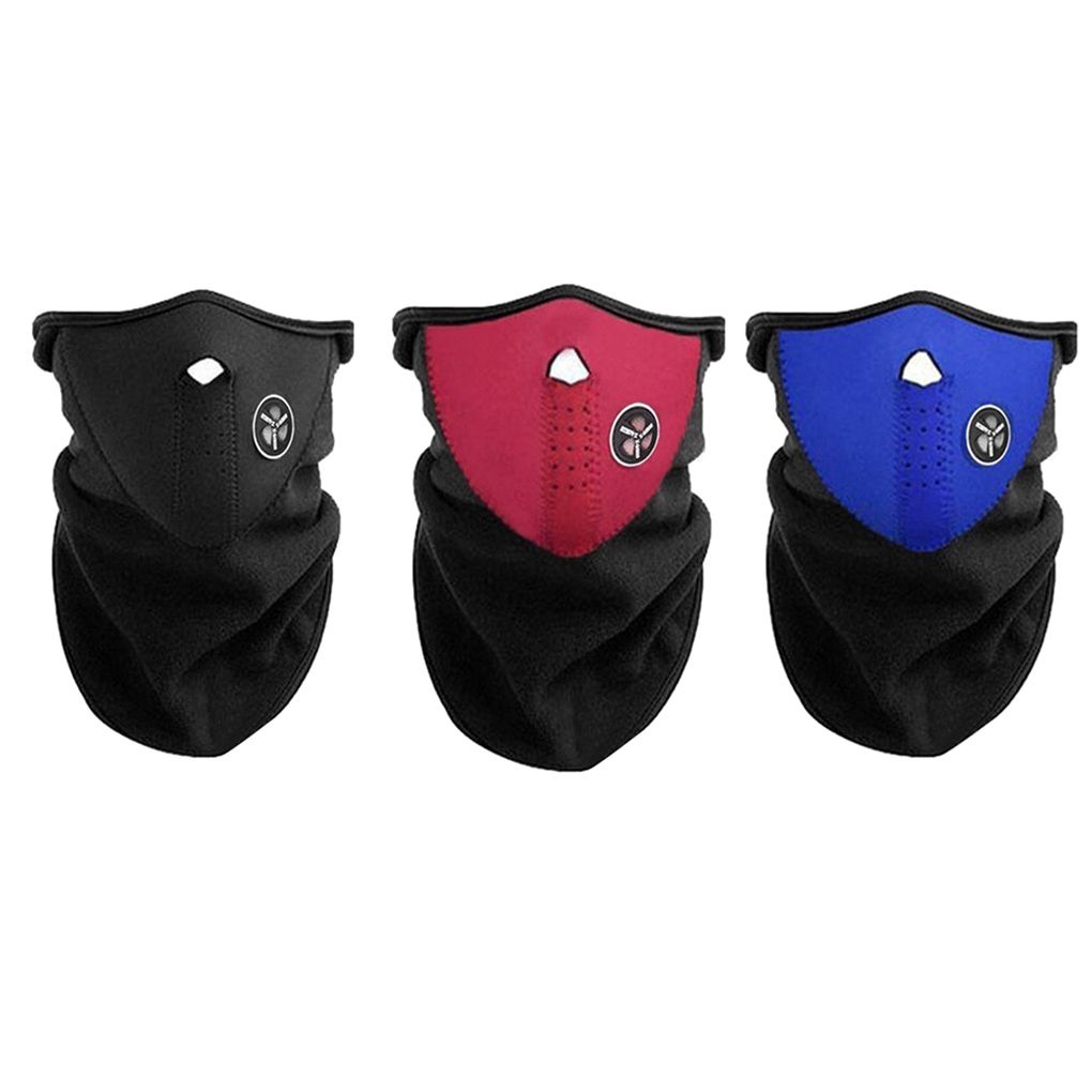 Outdoor Half Face Mask Cycling Motorcycle Mask Hood Windproof Neck Warmer Winter Skiing Mouth Cover