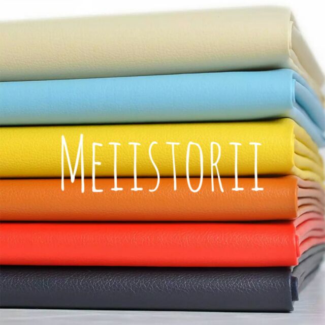 Combo 12 màu vải giả da simili làm đồ handmade 20x30cm